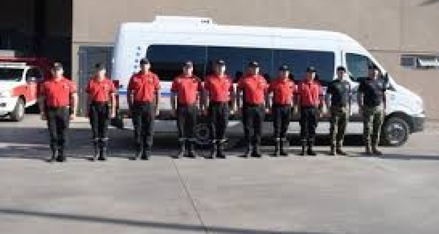 Bomberos sanjuaninos viajan a Chubut a combatir incendios forestales