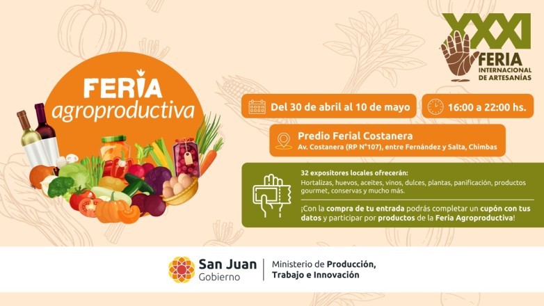 La Feria Agroproductiva tendr&aacute; un espacio en la Feria Internacional de Artesan&iacute;as