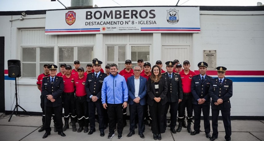 Inauguraron el nuevo Destacamento de Bomberos N°8 en Iglesia: más seguridad para el norte sanjuanino