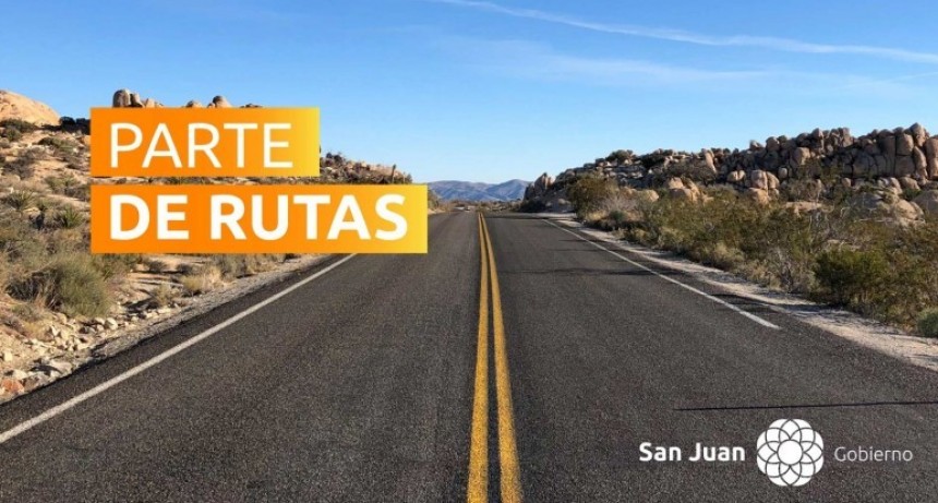  Estado de las Rutas Provinciales en San Juan al 20 de Mayo de 2025