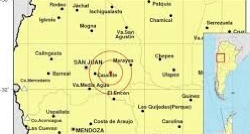  Sismo de magnitud 4,9° sacudió San Juan y generó alerta en la tarde del jueves