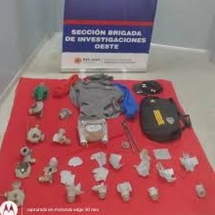 Ola de robos en Rivadavia: desbarataron una banda que robaba medidores de gas y los vend&iacute;a en una chacarita