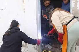 Orgullo en Chimbas: mujeres se capacitaron en soldadura y ya insertan sus trabajos