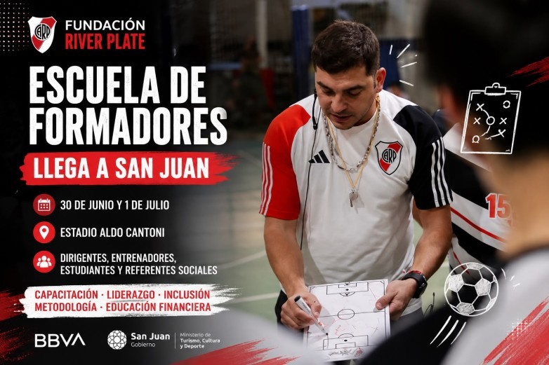 As&iacute; ser&aacute; la capacitaci&oacute;n que la Fundaci&oacute;n River Plate dictar&aacute; en San Juan