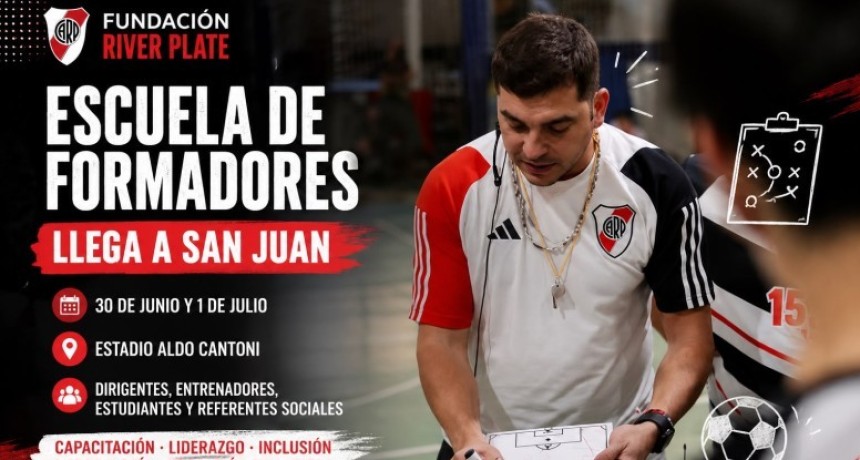 As&iacute; ser&aacute; la capacitaci&oacute;n que la Fundaci&oacute;n River Plate dictar&aacute; en San Juan