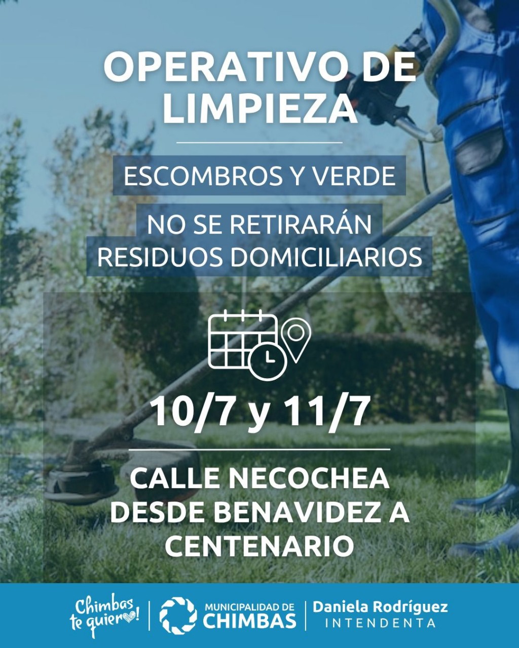 Limpieza a Fondo en Chimbas: El Operativo se Extiende de Necochea a Centenario