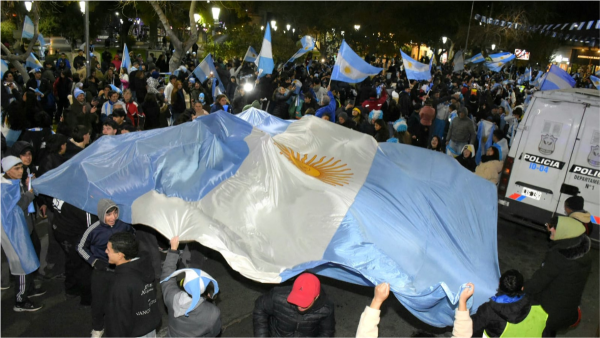 Operativos de la Polic&iacute;a de San Juan tras el triunfo de la Selecci&oacute;n