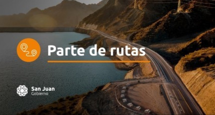 Vialidad provincial: el estado de las rutas para transitar este jueves 16 de julio en San Juan