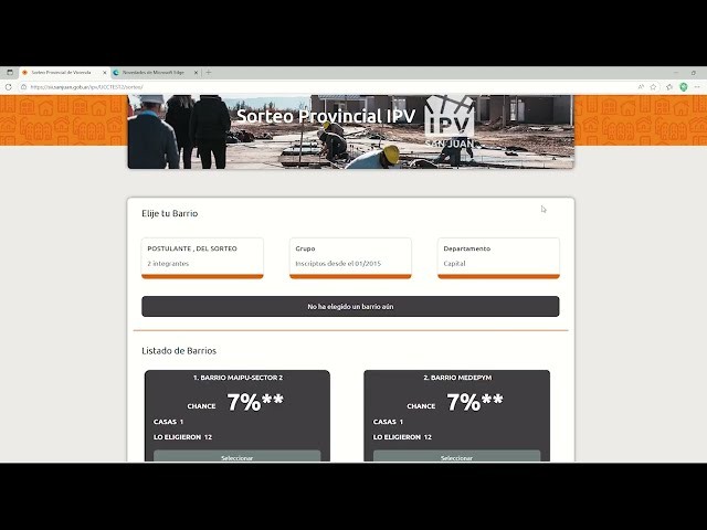 Los 3 pasos para inscribirse al segundo sorteo del IPV
