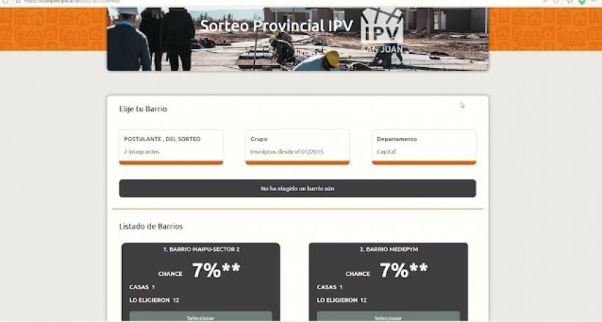 Los 3 pasos para inscribirse al segundo sorteo del IPV