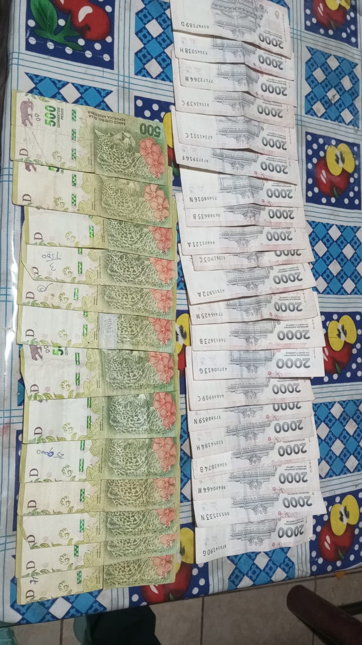 ALLANAMIENTO EN CHIMBAS: SECUESTRAN DROGA Y DINERO EN EFECTIVO
