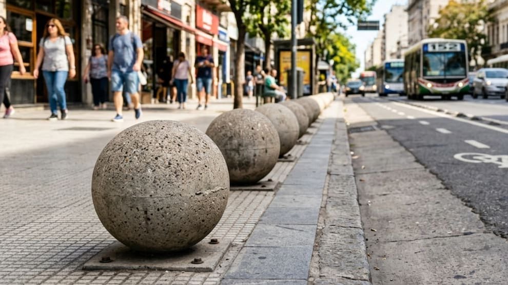 &iquest;Para qu&eacute; sirven las bolas de cemento en las veredas?