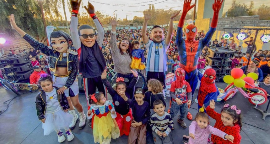 M&aacute;s de 7.000 ni&ntilde;os festejaron el D&iacute;a del Ni&ntilde;o en Chimbas: los detalles del gran cierre que se viene