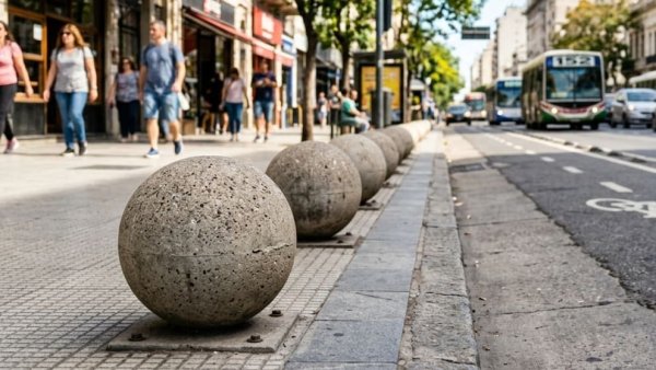 &iquest;Para qu&eacute; sirven las bolas de cemento en las veredas?