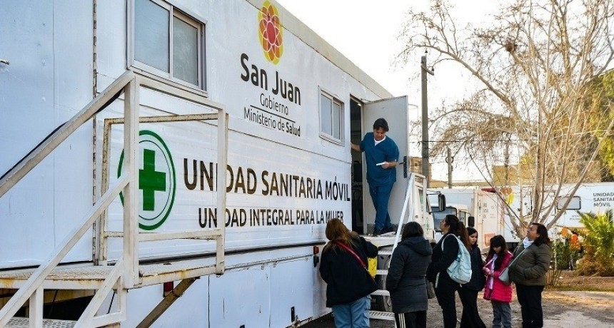 Las Unidades Sanitarias M&oacute;viles llegan a Angaco con atenci&oacute;n m&eacute;dica gratuita y zoonosis