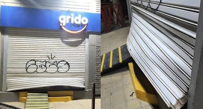 Chimbas: rompió la persiana de un Grido, se llevaba la caja con $500.000 y lo atrapó la Policía