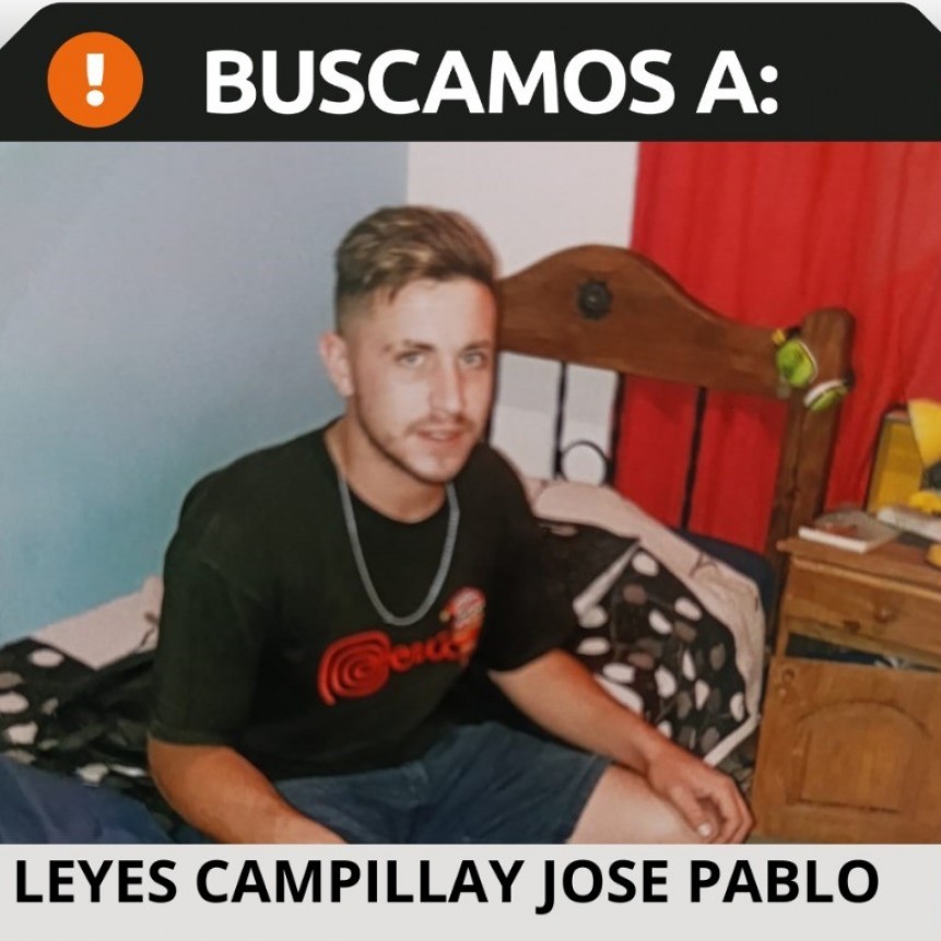 Búsqueda de persona La Policía de San Juan intensifica la búsqueda de José Pablo Leyes Campillay