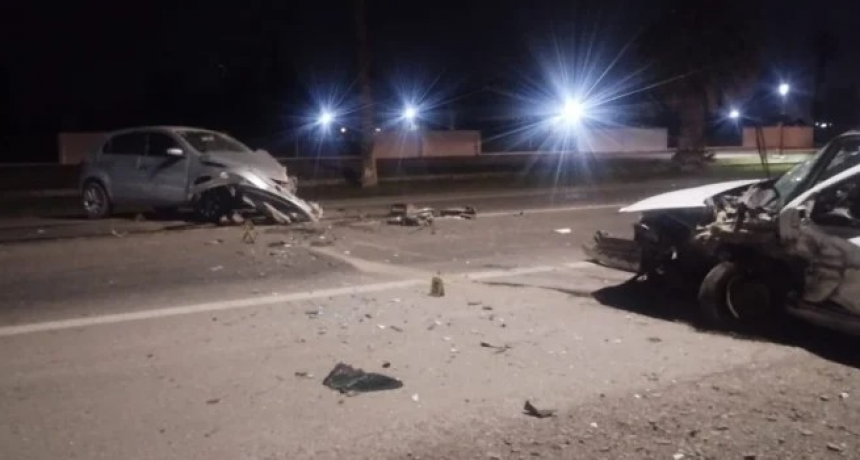 Choque frontal en 9 de Julio: tres heridos, uno de los conductores iba alcoholizado
