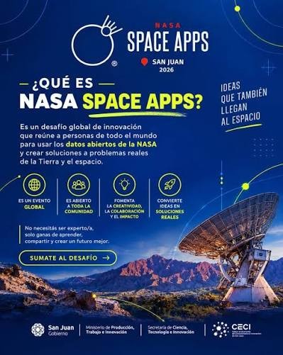 San Juan ser&aacute; sede de la hackat&oacute;n global de la NASA: abrieron las inscripciones