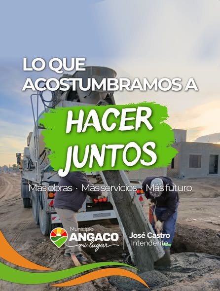 Avanzan las obras de infraestructura urbana y servicios esenciales en Angaco