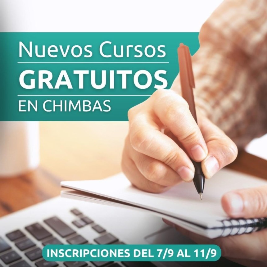 Chimbas abre inscripciones para cursos gratuitos de oficios, RCP y computación en septiembre