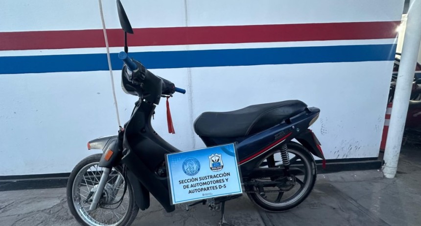 SECCIÓN SUSTRACCIÓN AUTOMOTORES Y AUTOPARTES- Secuestraron dos motos adulteradas en Rawson y Chimbas