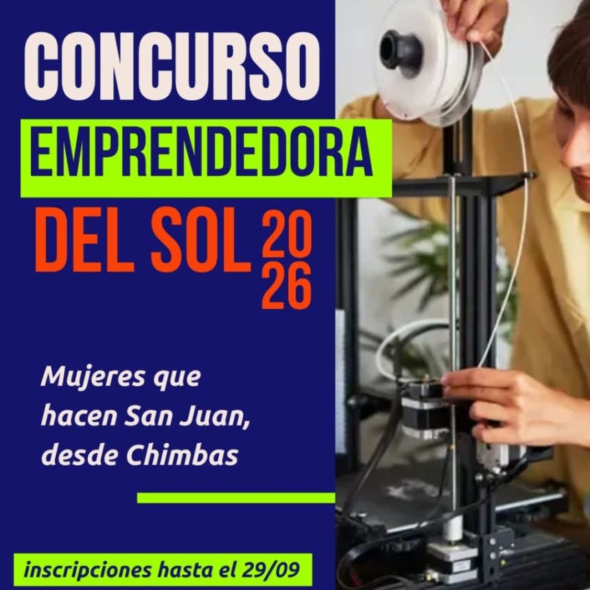 Lanzan la convocatoria "Emprendedora del Sol" en Chimbas para la Fiesta Nacional del Sol 2026