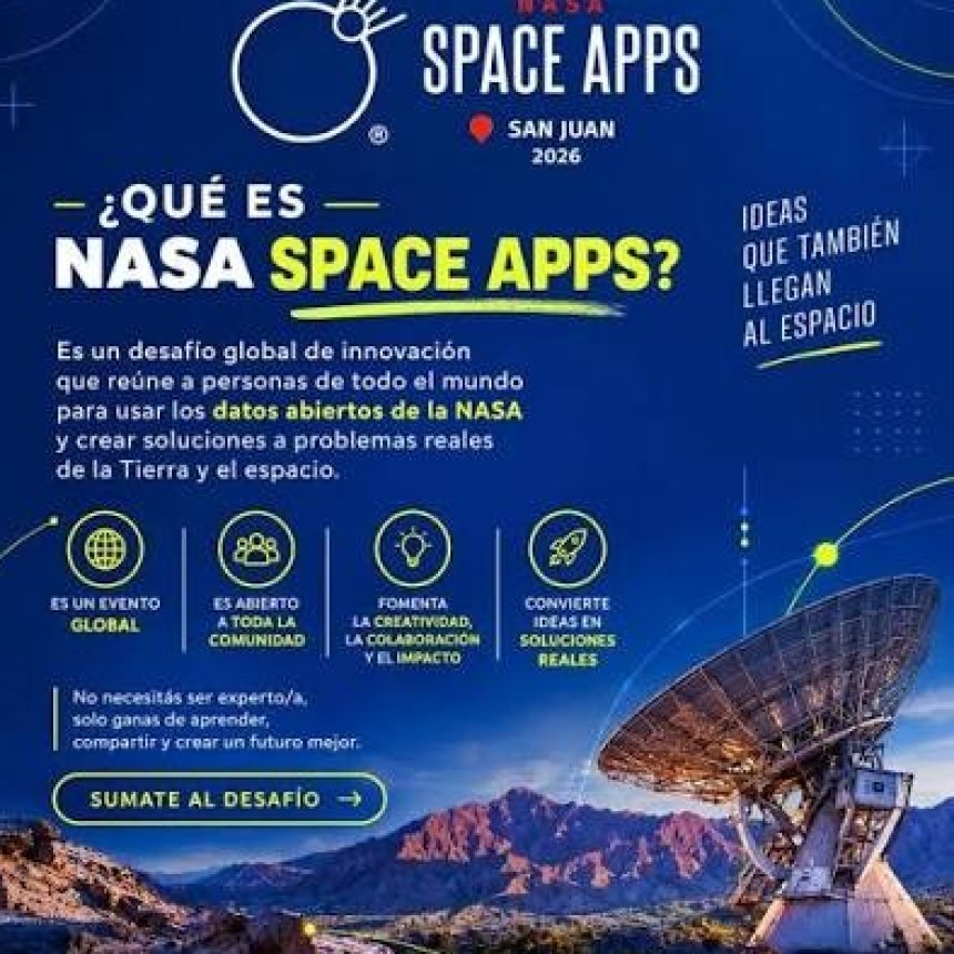 San Juan será sede de la hackatón global de la NASA: abrieron las inscripciones