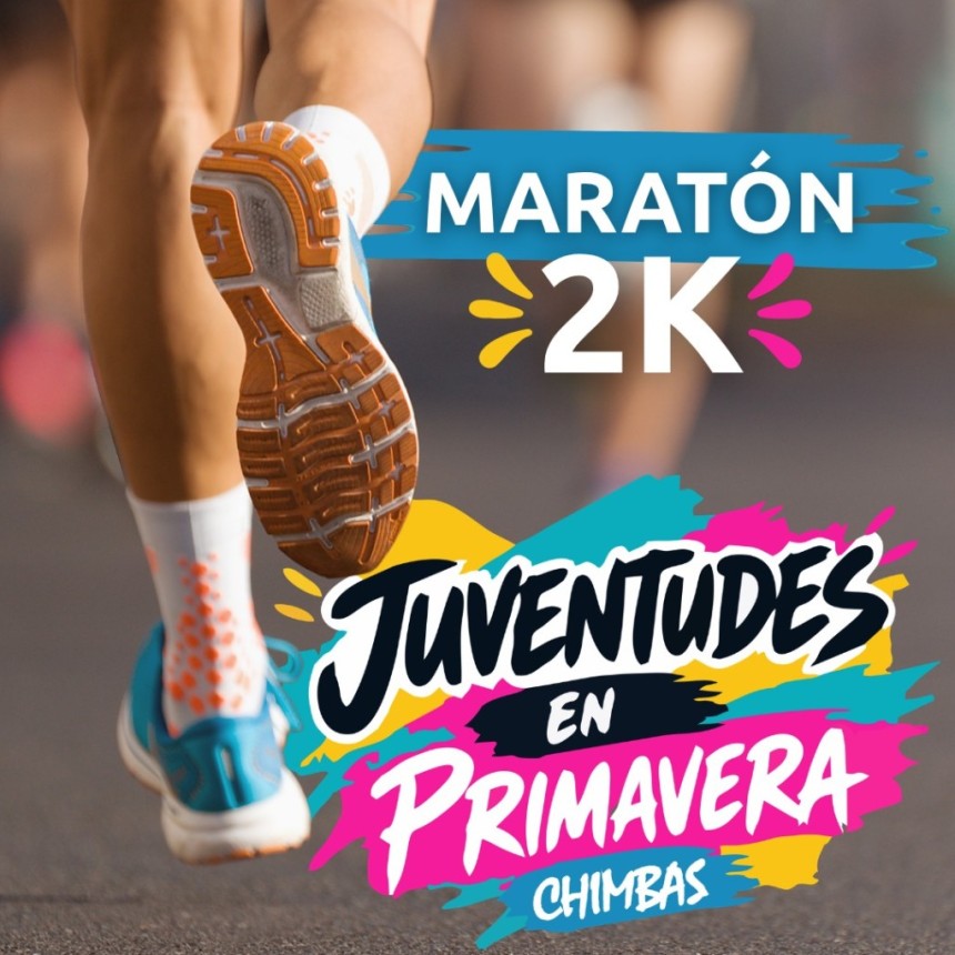 Chimbas celebra la llegada de la primavera con la fiesta "Juventudes" y una Maratón 2K en el Parque