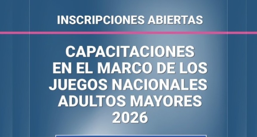 Capacitaciones de salud en los Juegos de Adultos Mayores 2026