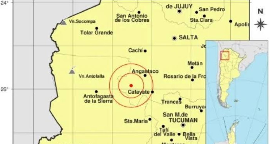 Alerta sísmica en el Norte: se registraron nueve sismos este viernes en Salta