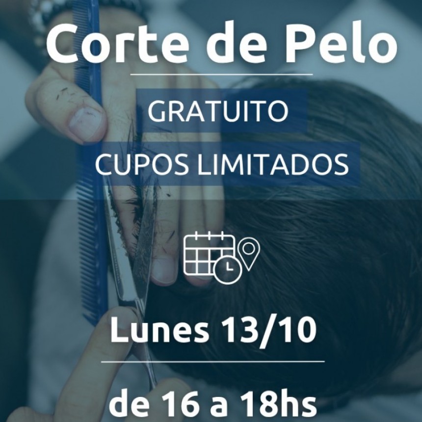 Corte de Pelo Gratis en Chimbas: Jornada Social en Barrio Conjunto 5 este Lunes 13/10
