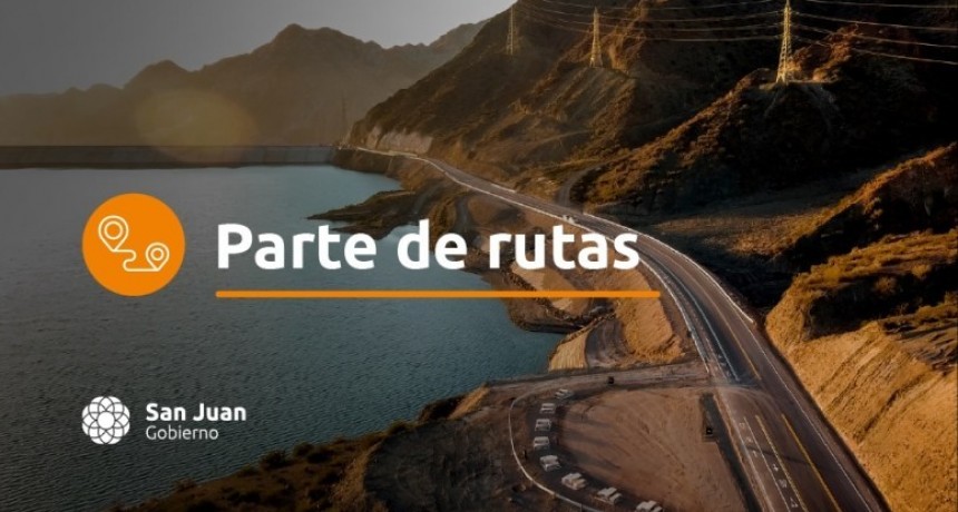 Parte de rutas sanjuaninas del 22/10/2025