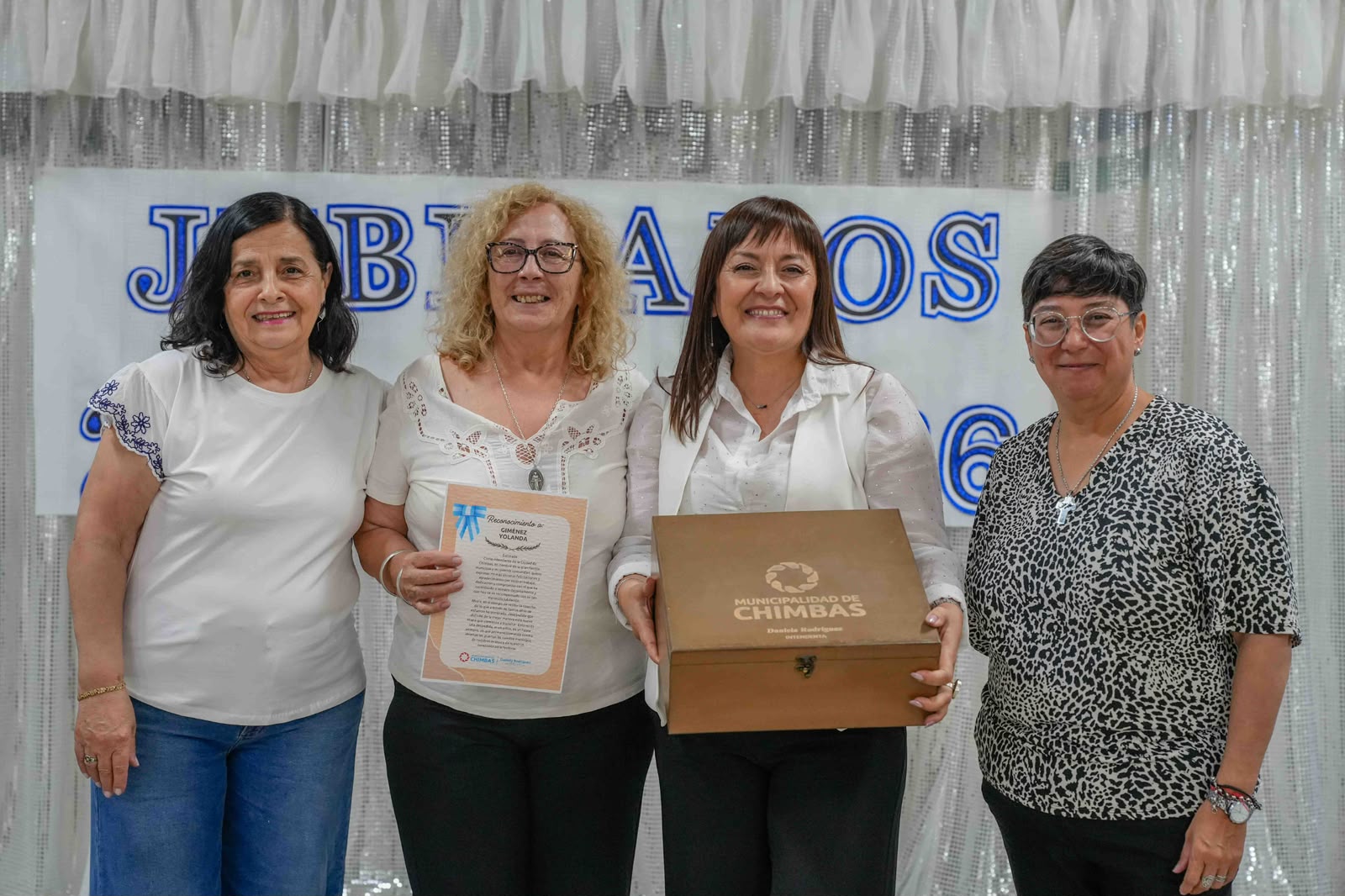 Chimbas reconoci&oacute; a 37 trabajadores municipales jubilados entre 2023 y 2026