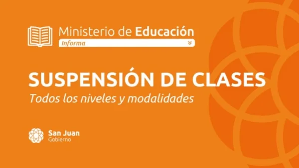 Se suspenden las clases a partir de las 13 por alerta de viento Zonda