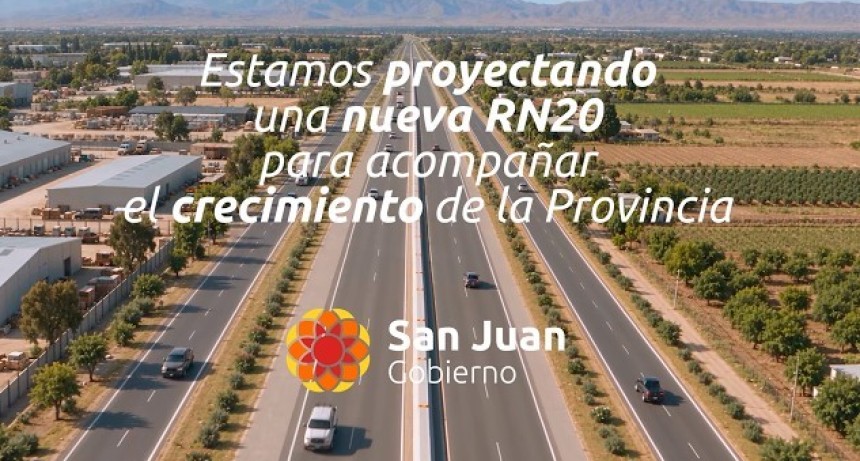 Orrego anunci&oacute; una obra hist&oacute;rica: construir&aacute;n la nueva Autopista de la Ruta 20 hasta Caucete