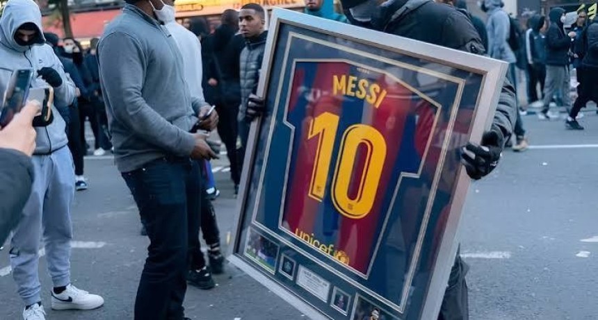 Inseguridad en Par&iacute;s: robaron hist&oacute;ricas reliquias de Lionel Messi durante feroces disturbios