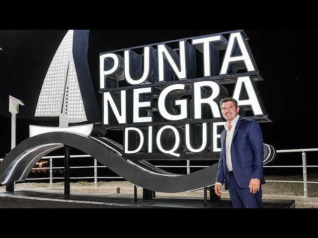 Orrego inauguró los miradores en el dique Punta Negra